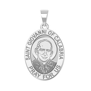 Saint Giovanni of Calabria Oval Religious Medal