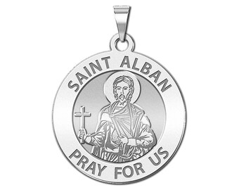 Saint Alban Round Religious Medal