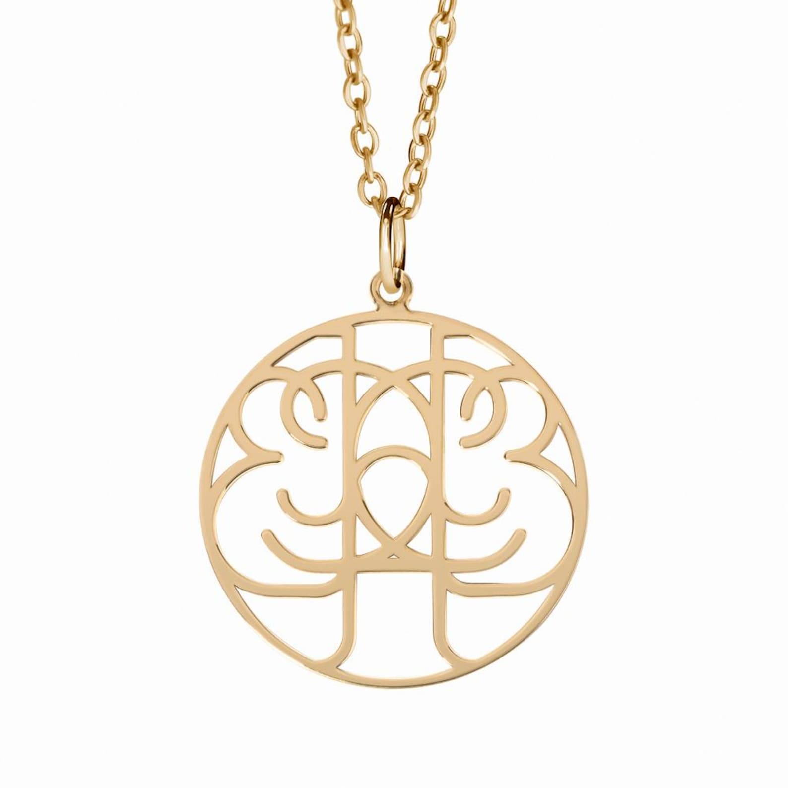 Personalized Family Logo Pendant Necklace - Etsy