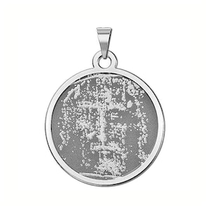 Shroud of Turin Round Religious Medal