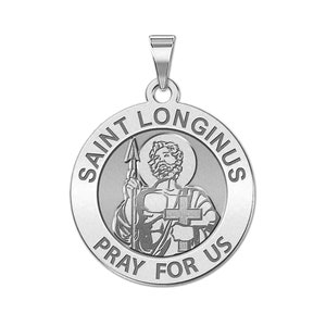 Medaglia religiosa rotonda di San Longino