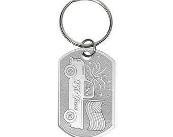 USA250 America 250 Commemorative Truck Keychain