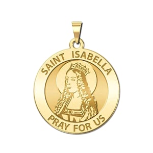Heilige Isabella ronde religieuze medaille