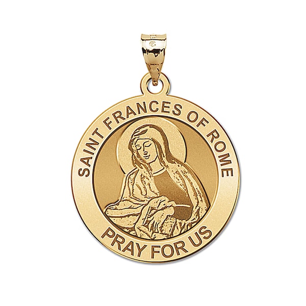 Saint Frances of Rome Round Religious Medal