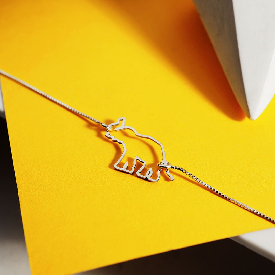 Elephant Anklet Elephant Ankle Bracelet Elephant Gifts Silver Elephant