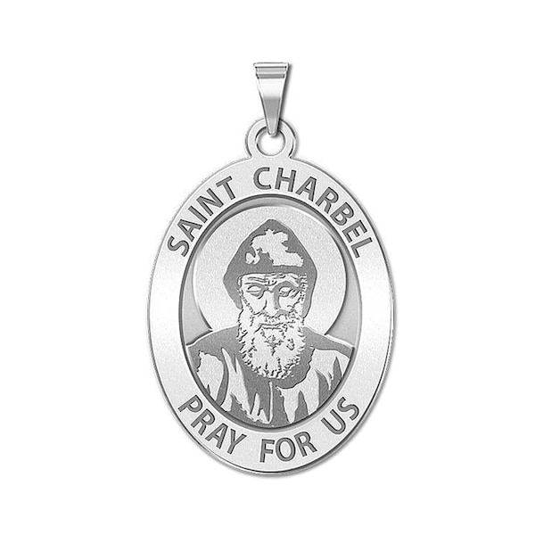 Saint Charbel OVAL Religious Medal