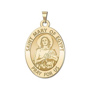 Saint Mary of Egypt OVAL Religious Medal