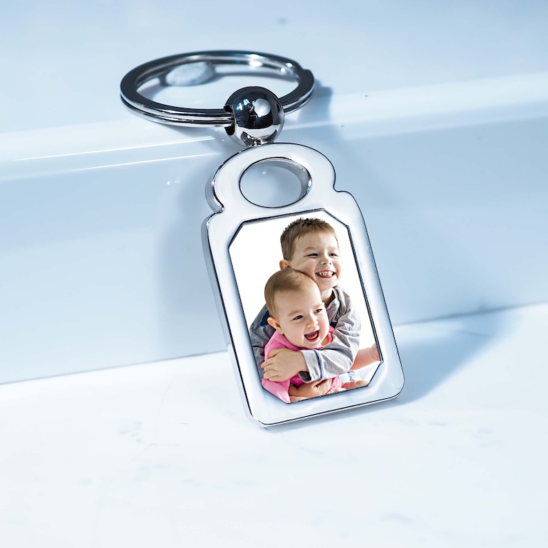 Photo Keychain Personalized Photo Engraved Keychain Etsy