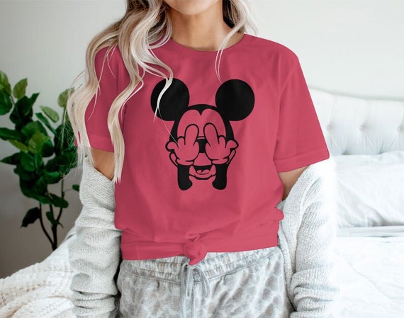 Mickey Mouse Middle Finger Shirt Mickey 