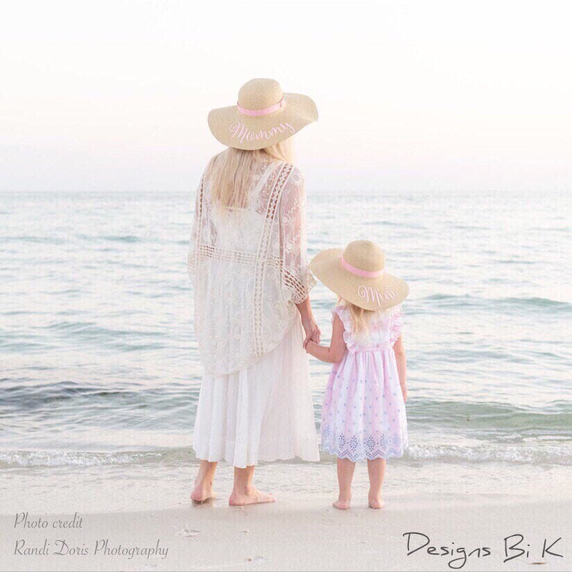 Mommy and me beach hats Clearance