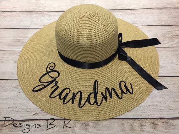 custom embroidered straw hats