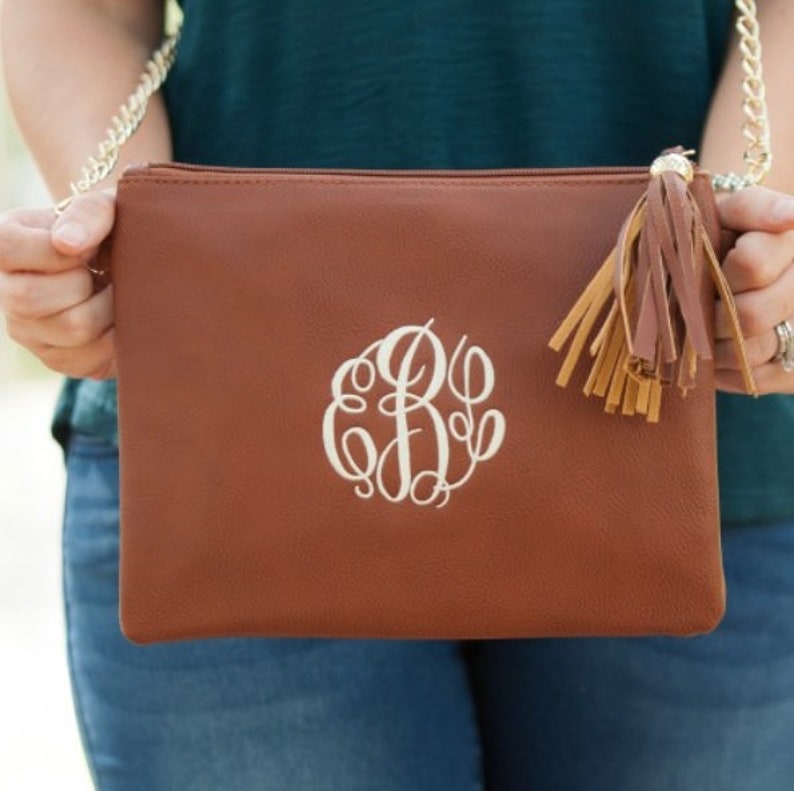 Crossbody Purse Gift for her Personalized gift Purse Small Handbag Monogrammed Kendall Purse Personalized bag Monogram Tassel Bag