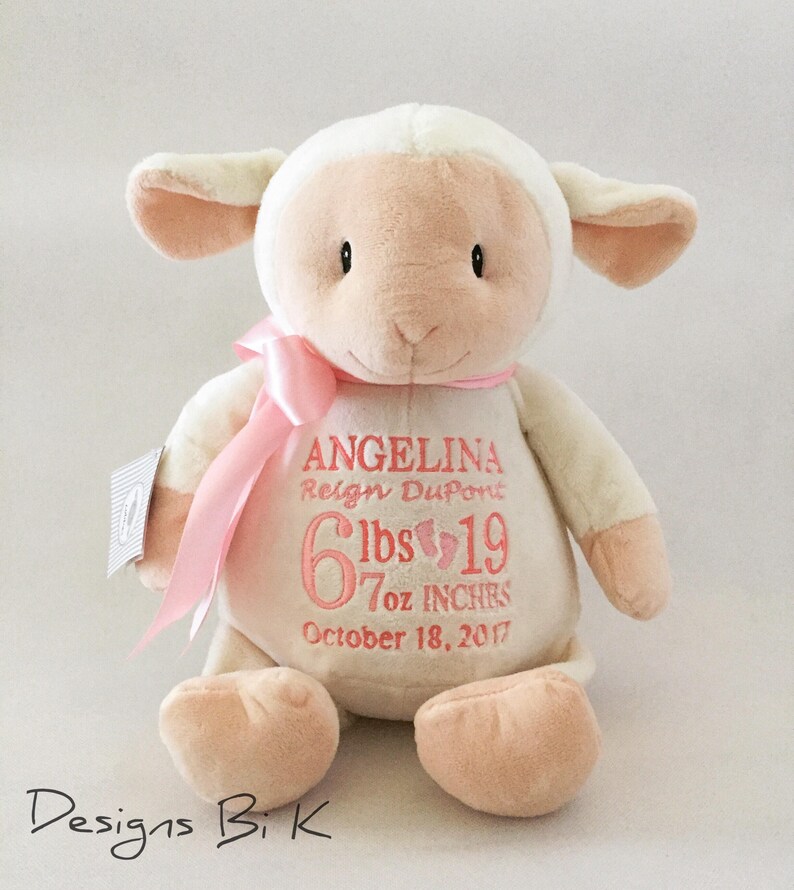 birth stat stuffed animals