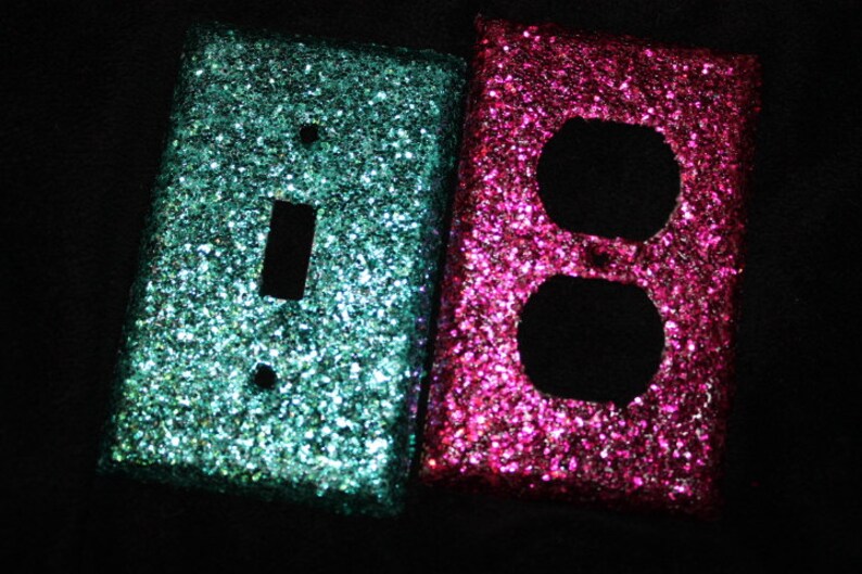 Glitter Light Switch Cover Etsy