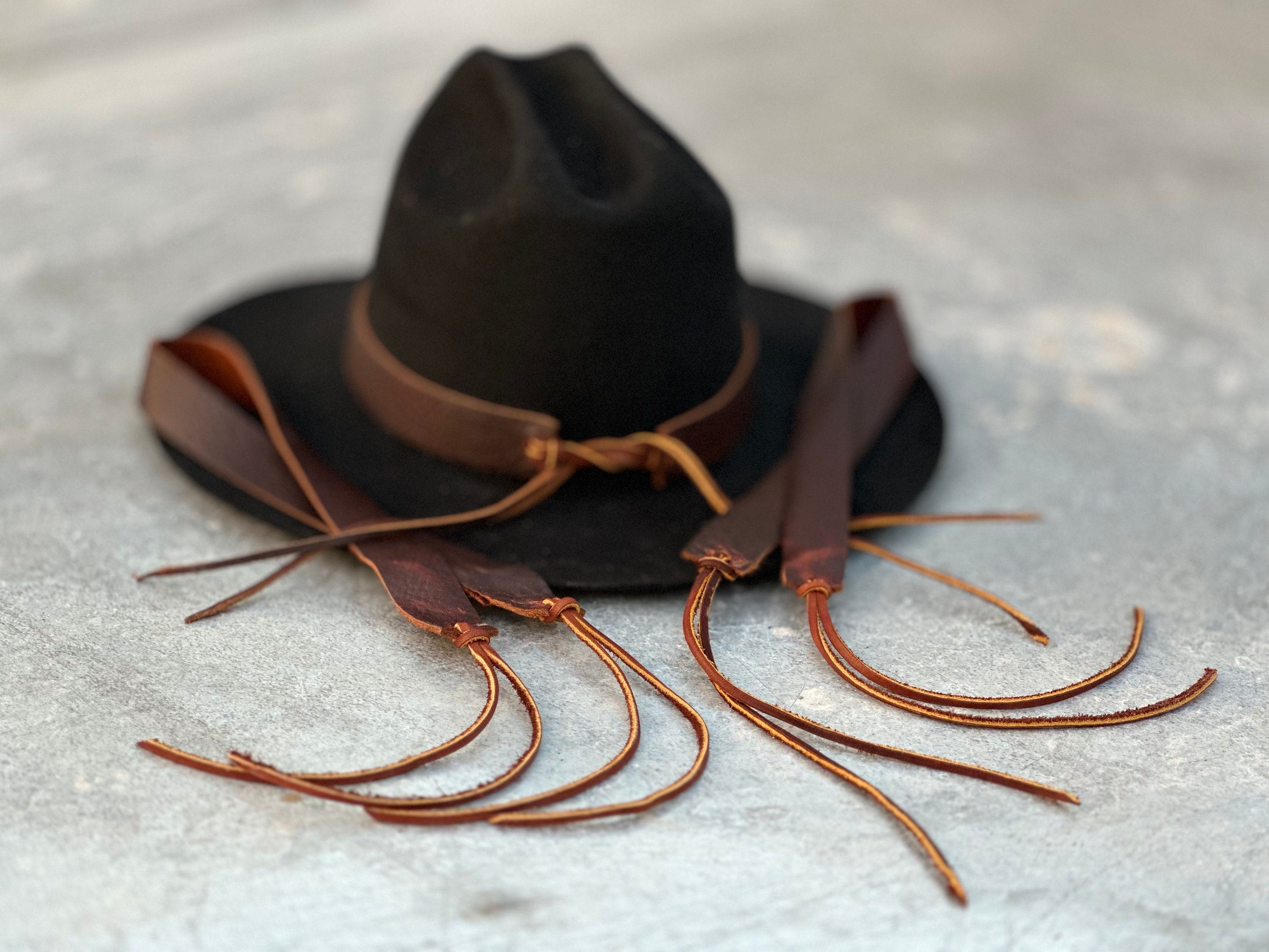 Vintage Leather Hat Band - Etsy display picture 2