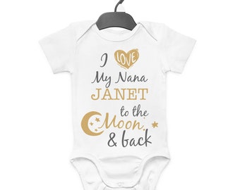 Shopagift I Love My Sister Cute Baby Sleepsuit Romper