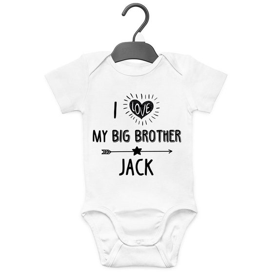 i love my big brother personalised baby clothes