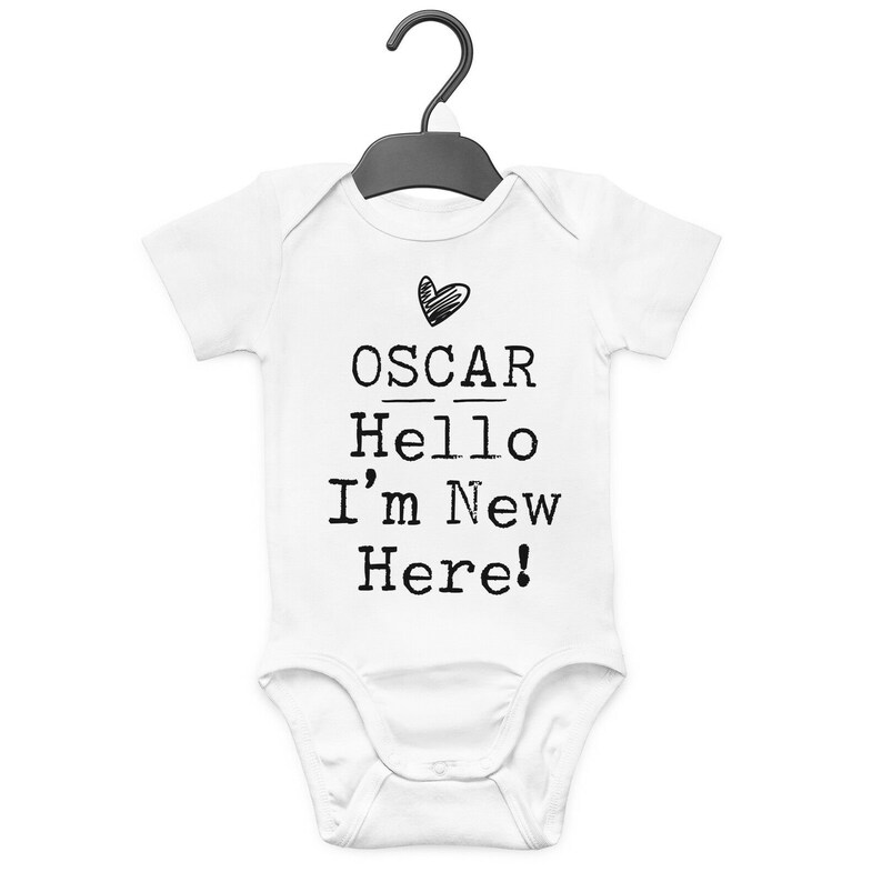 etsy personalised baby grow
