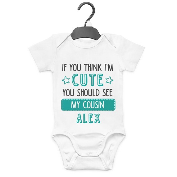 Custom Printed Babygrow Personalised Baby Announcement Romper Bodysuit Vest Gift