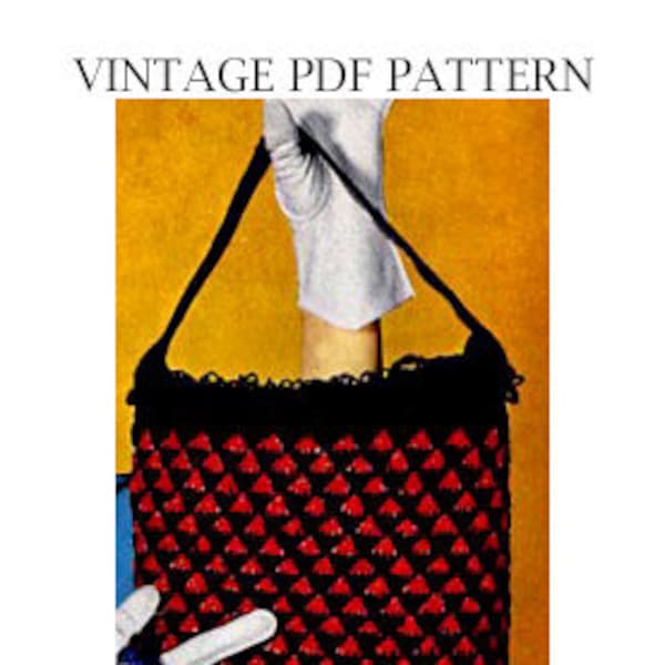 VINTAGE PDF PATTERN - Carry All Bag Pattern S-623