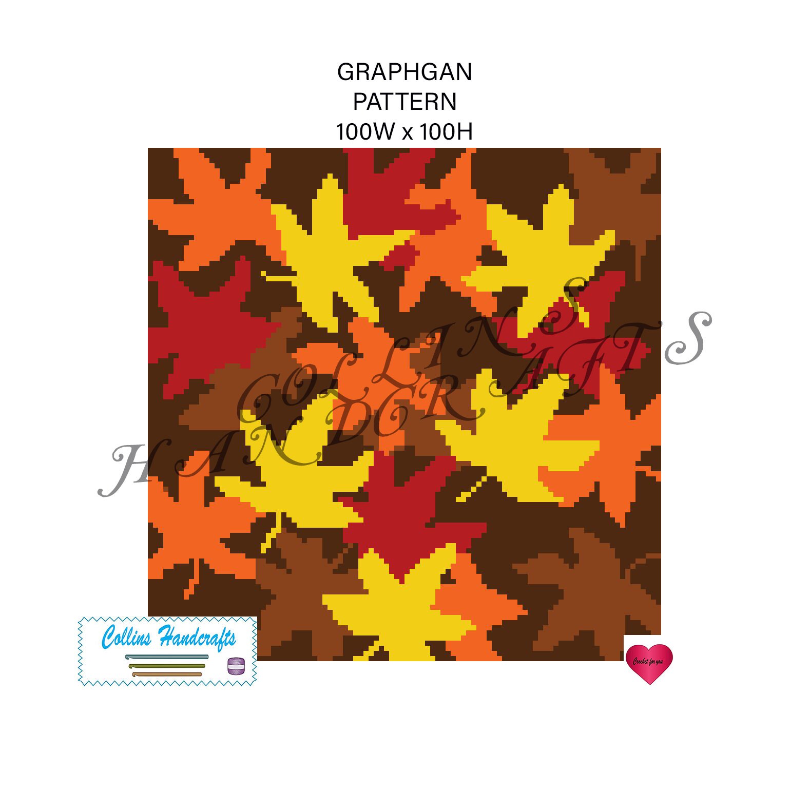 Pattern Graphgan-Fall Leaves 3061 | Etsy