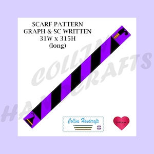 Graph Pattern - Witch Scarf (long) (4075)                                                                                c2c,pattern,graph
