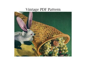 ENDAST VINTAGE PDF-mönster - Vintage Cornucopia-mönster (1955)