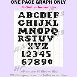 Patrón Graphgan-Letras y números mayúsculas (4144) SÓLO GRÁFICO