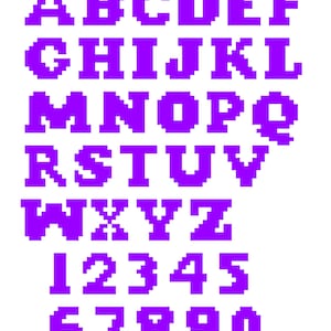 Pattern Graphgan-Capital Letters & Numbers (4144)            GRAPH ONLY