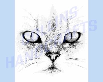 SC Graphgan Pattern - (4148) White Cate Face Throw