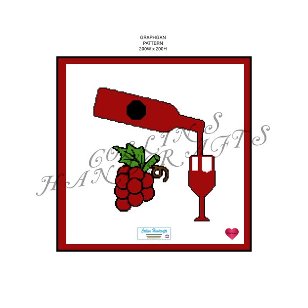 SC Pattern Graphgan-Wine (3104)                                                         grapes,wine,vine,wines,red,bottle,pour,blanket,graph