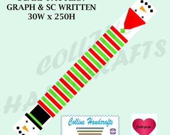 Graph Pattern - Snow Couple Scarf (4081)                                                                                c2c,pattern,graph