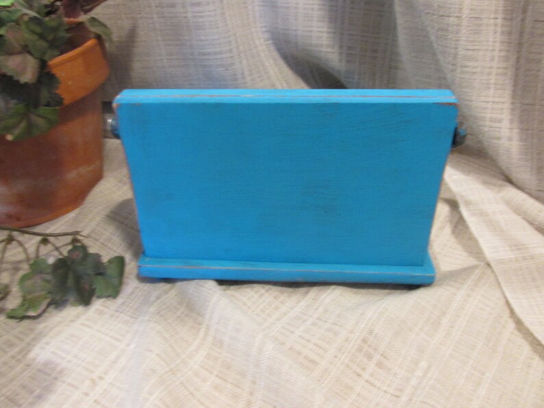 Lovely Napkin Holder Solid Wood Wrought Iron Holder Etsy