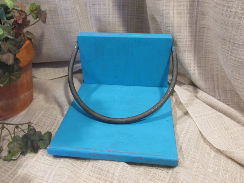 Lovely Napkin Holder Solid Wood Wrought Iron Holder Etsy