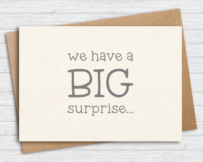A big suprise