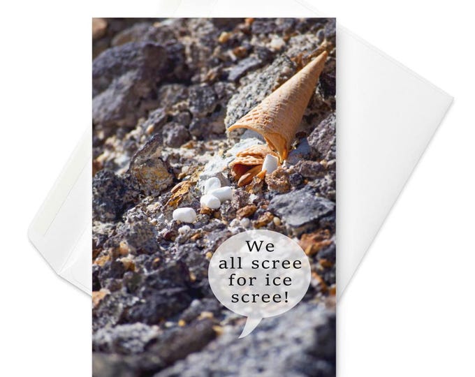 Geology Nature Rock Mineral Hunter Birthday Greeting Card - Blank Inside