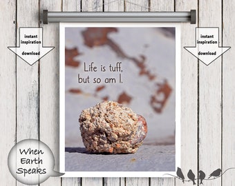 Geology Pun, Earth Science Quote Print, Gift for Geologist, Life Quote, Printable Art, Digital Art Download, 8x10, 5x7