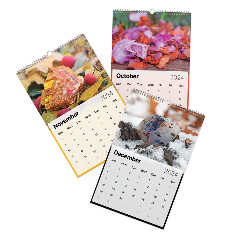 2024 Wall Calendar Rocks in Nature Rock Geology 11 X 17 Calendar Etsy