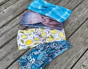 tie dye headband, turban headband, wide headband, ribbed headband, flower headband, yoga headband, women’s headbands, hair accessories