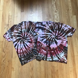Adult large ice dye tie dye shirt, psychedelic shirt, handmade tie dye, hippie clothing, y2k shirt, emo shirt, grunge t shirt, goth shirt