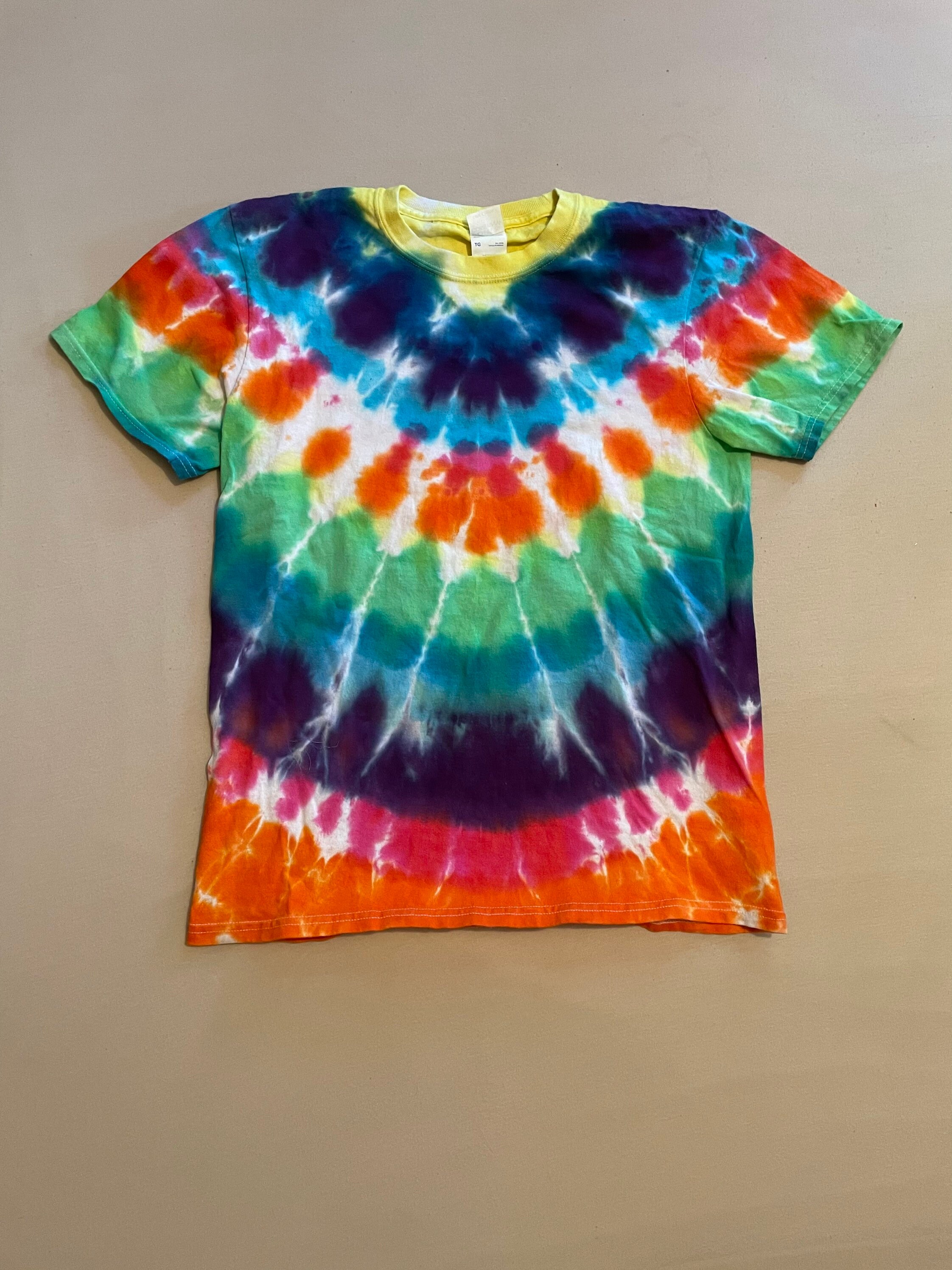 Kids XL Rainbow Tie Dye Shirt Youth Tye Dye Shirt Gift for Etsy UK