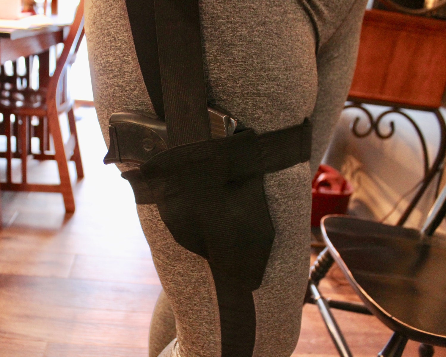 Thigh holster Easy access thigh holster walking holster Etsy