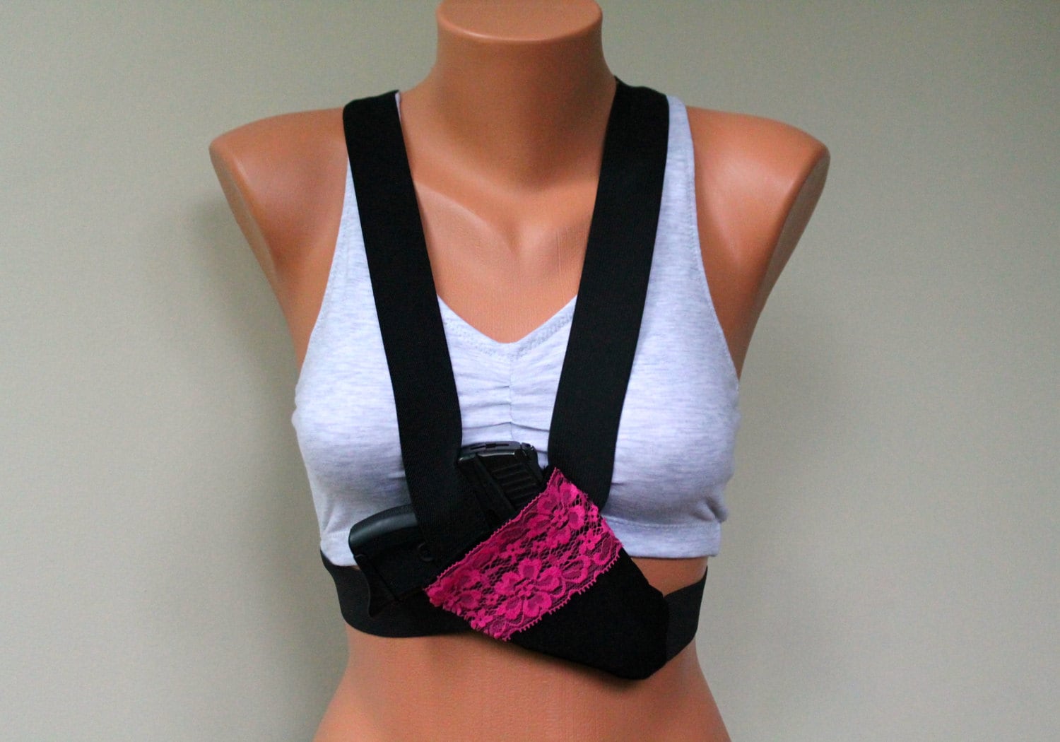 Chest Holster, Safe and Secure Jogging or Walking Gun Holster