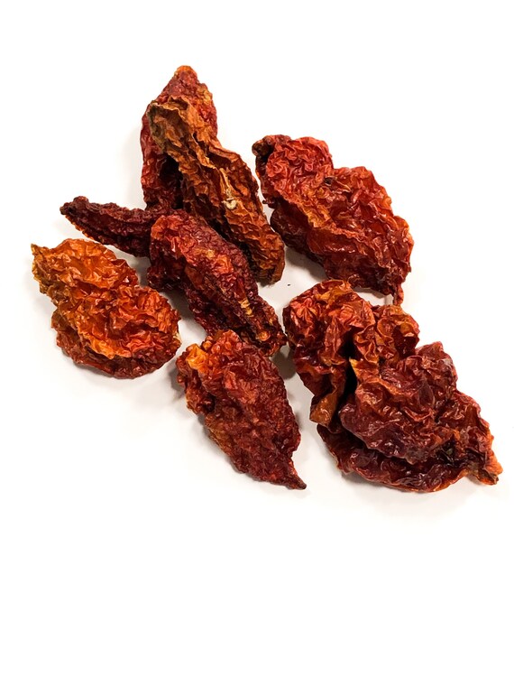 Dried Ghost Pepper Chile Whole 1lb Jolokia Naga Etsy
