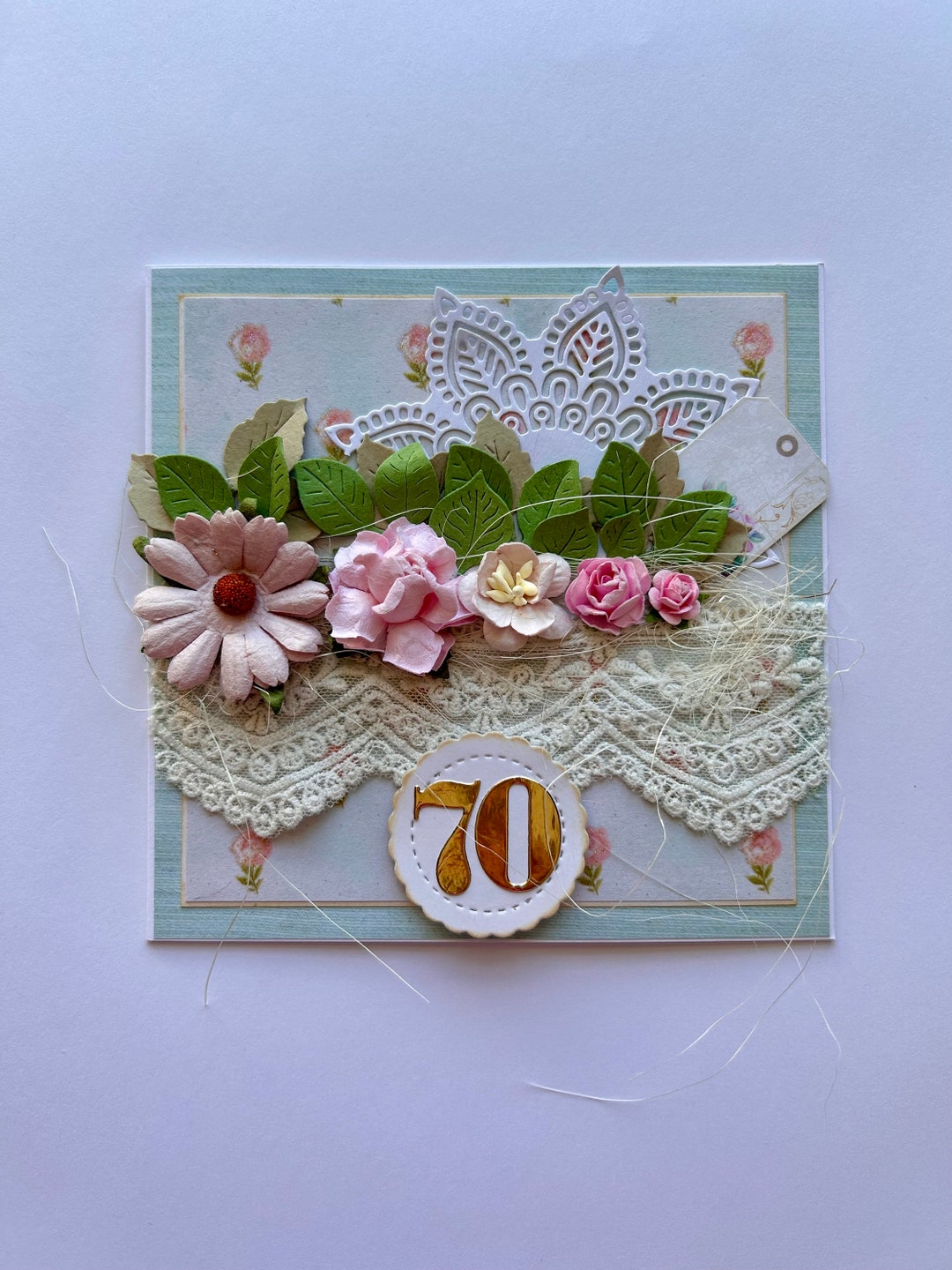70th Birthday Card, Personalised, Birthday Card for Her, Mum Birthday ...