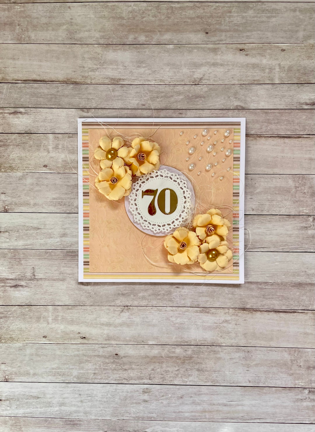 70th Birthday Card, Personalised, Birthday Card for Her, Mum Birthday ...