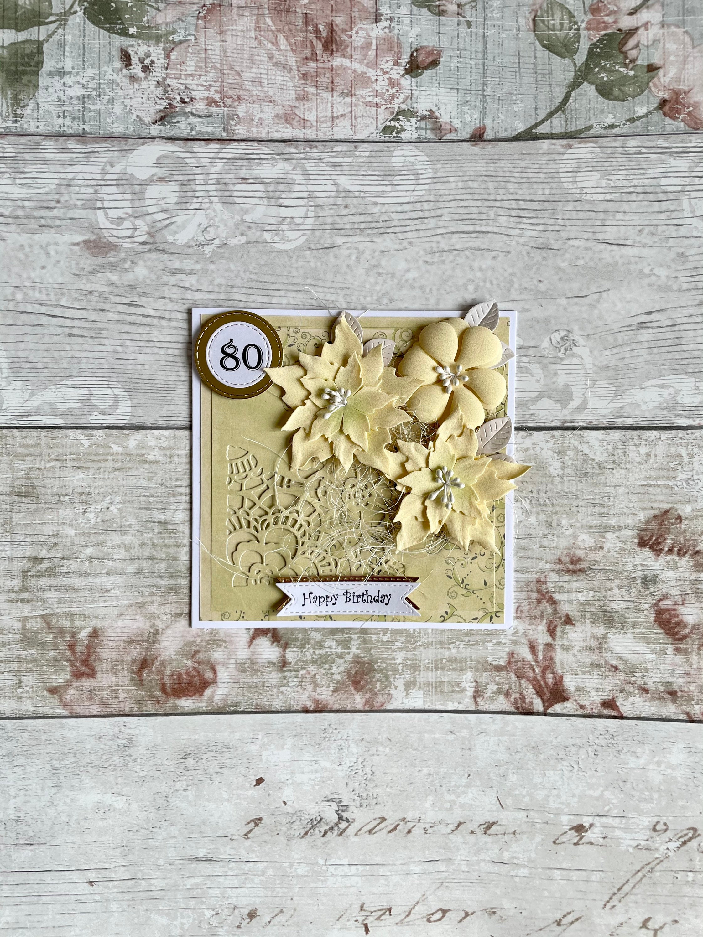 80th Birthday Card Personalised Happy 80th Birthday | Etsy