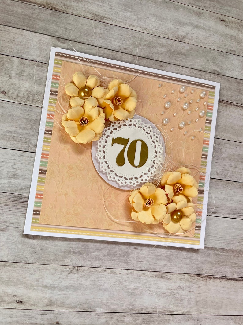 70th Birthday Card Personalised Birthday Card for Her Mum | Etsy