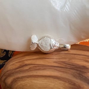 Fish Designed Bhum Counter • Medium • Fine Details • 925 Sterling Silver