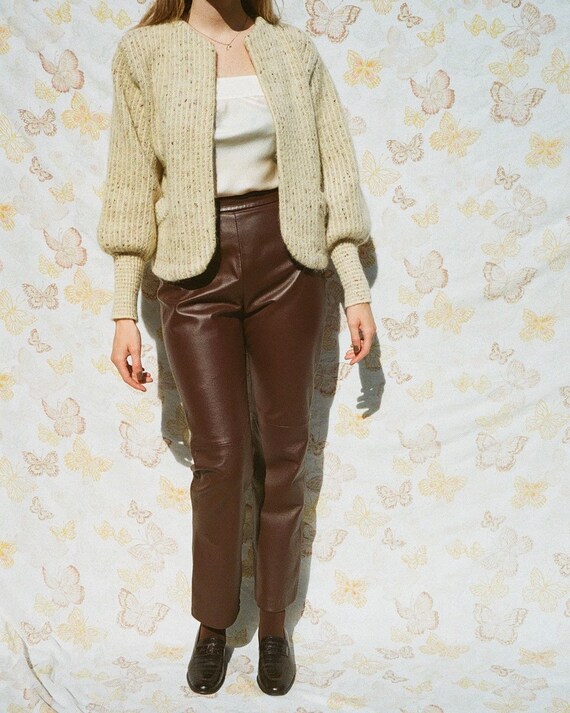 Bishop Sleeve Mohair Cardigan